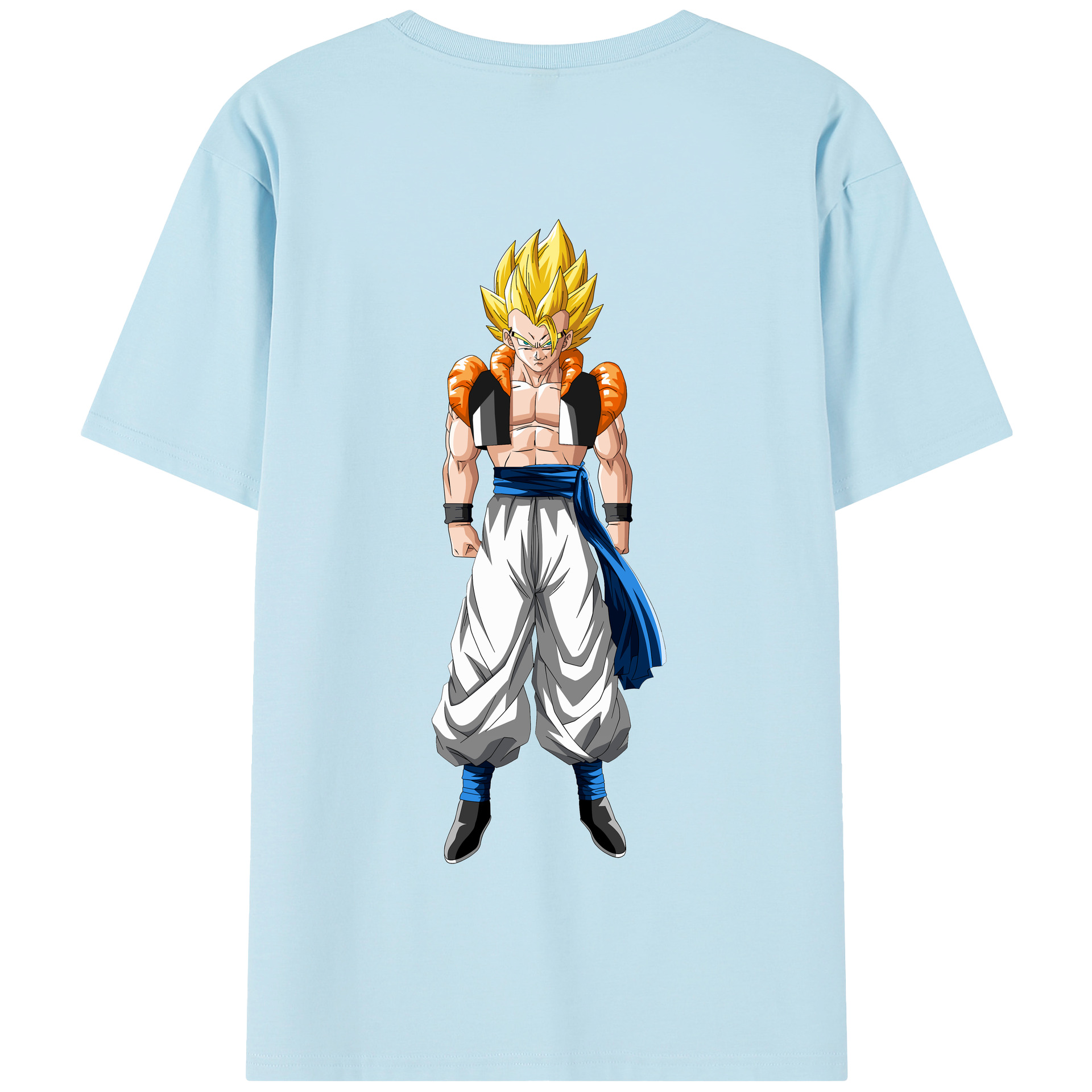 （画像用） ドラゴンボール ベジータ四世（Bejīta Yonsei）DRAGON BALL Vegeta IV 綿100％半袖Tシャツ（背面プリント）